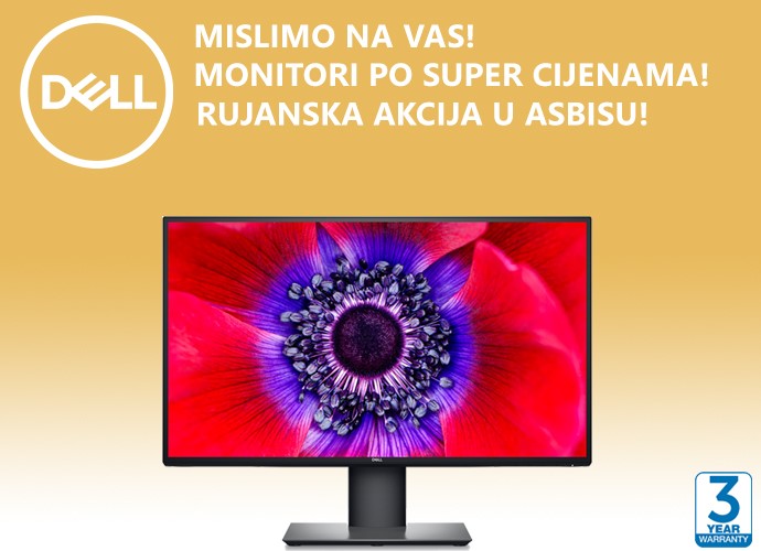 ASBIS misli na Vas! Posebna ponuda Dell monitora u rujnu!